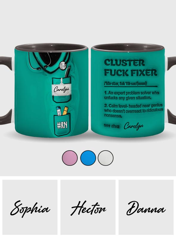 Mug personnalisé « Réparateur de bordel » - Infirmière