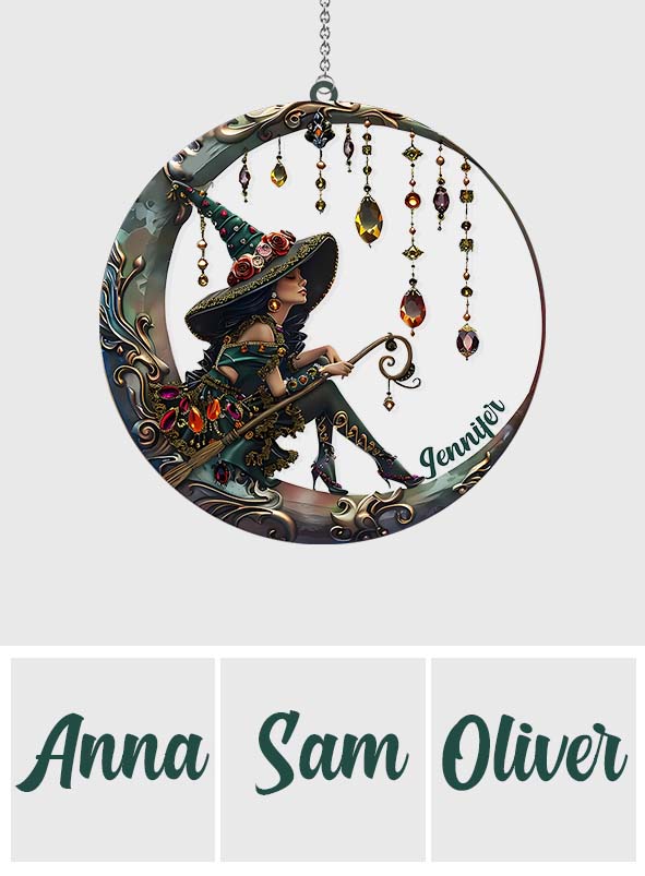 Beautiful Witch - Personalized Witch Window Hanging Suncatcher Ornament