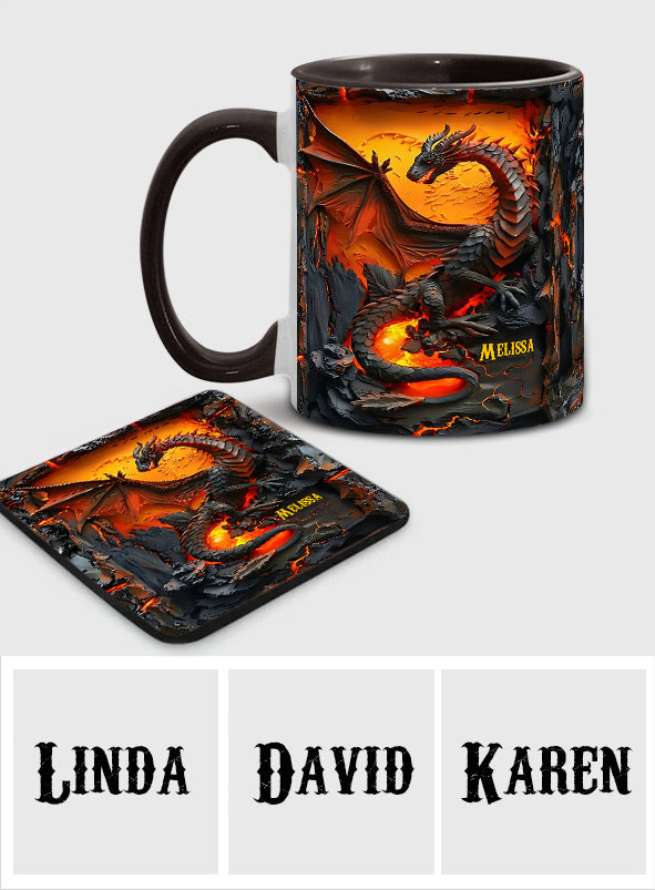 Mug personnalisé « J’adore les dragons »