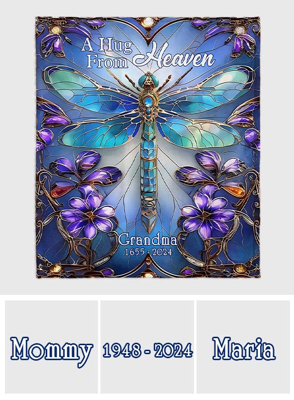 Un câlin du ciel - Couverture commémorative personnalisée