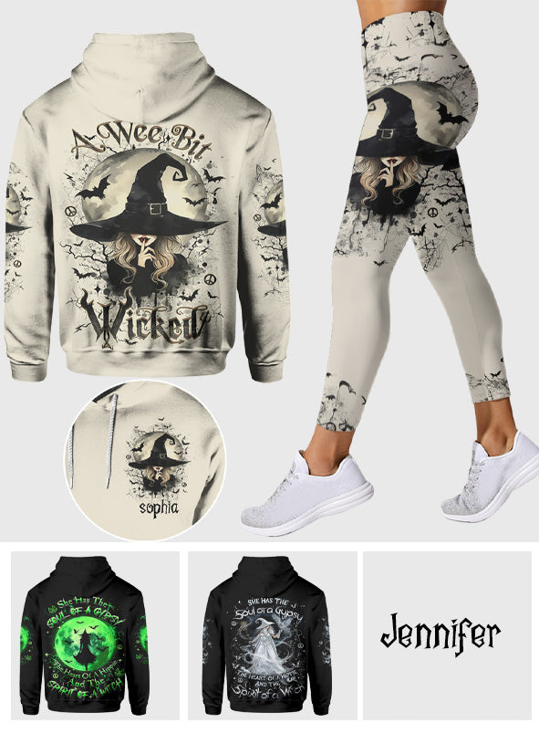 Soul Of A Gypsy, Heart Of A Hippie & A Spirit Of A Witch - Personalized Hippie Hoodie and Leggings