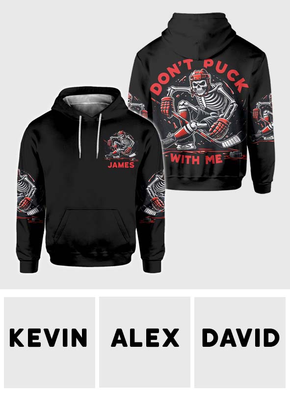 Ne jouez pas avec moi - T-shirt de hockey personnalisé intégral