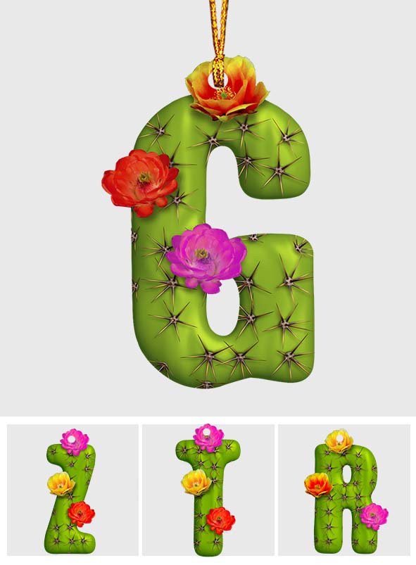 Lettre Cactus - Ornement Cactus Personnalisé