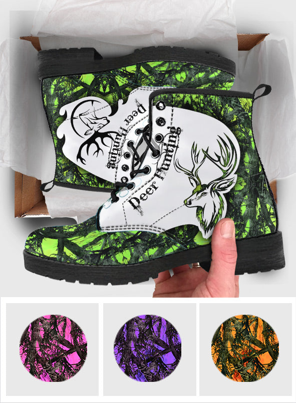 Deer Hunting - Personalized Hunting Leather Boots