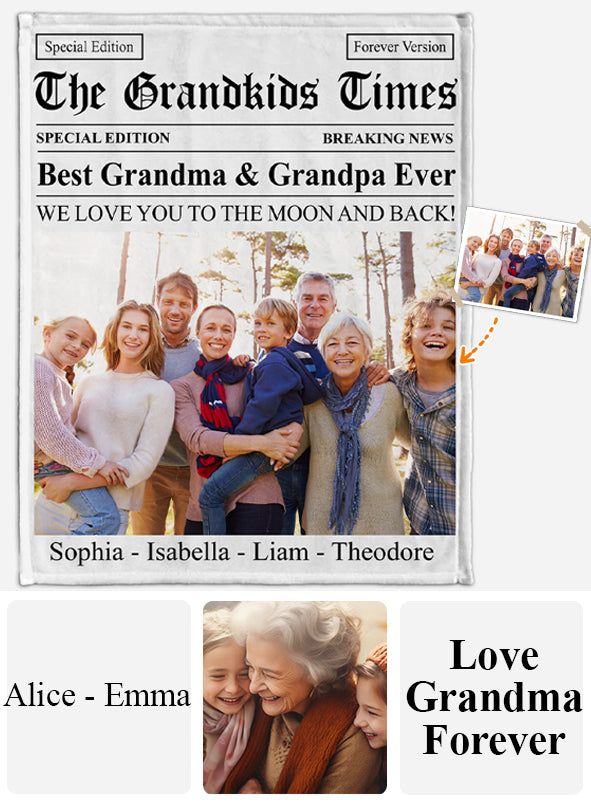 Couverture personnalisée « La meilleure grand-mère du monde » de Grandma Times