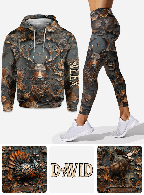 Chasse pour la vie - Sweat à capuche et legging de chasse personnalisés