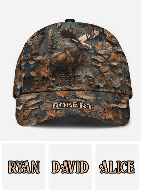 Stunning Moose - Personalized Hunting Classic Cap