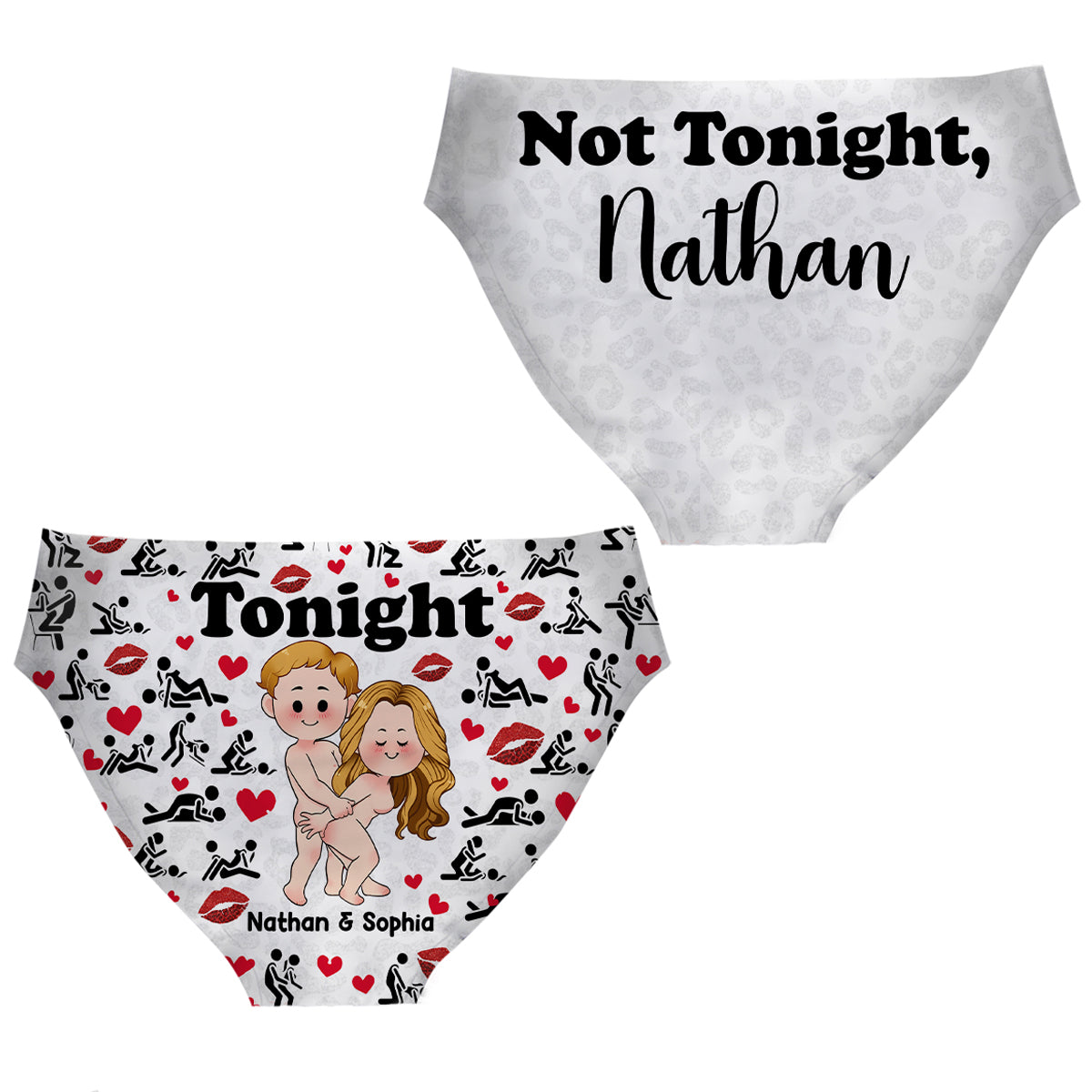 Ce soir ou pas ce soir ? Culottes personnalisées pour couples de femmes