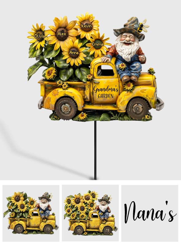 Jardin de grand-mère/de maman… - Décoration de jardin en métal personnalisée