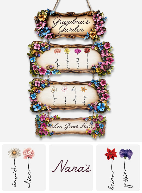 Grandma's Garden - Personalized Grandma Pallet Wood Sign