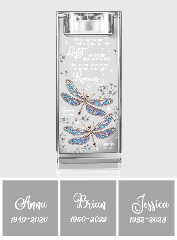 En souvenir de - Bougeoir commémoratif en verre personnalisé