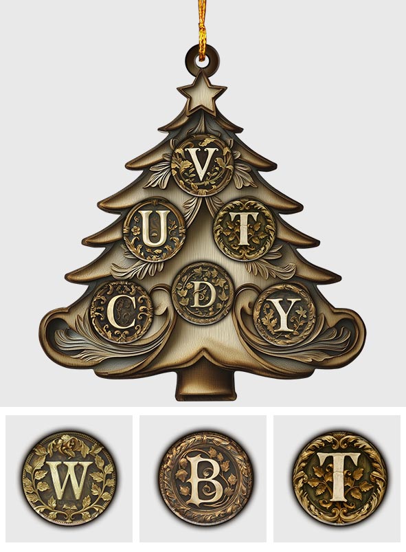 Noël en famille - Ornement familial personnalisé