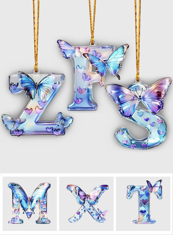 Stunning Butterfly Alphabet - Personalized Butterfly Ornament