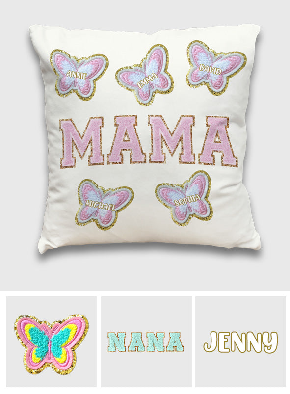 Best Grandma/ Mom Ever - Personalized Grandma Throw Pillow