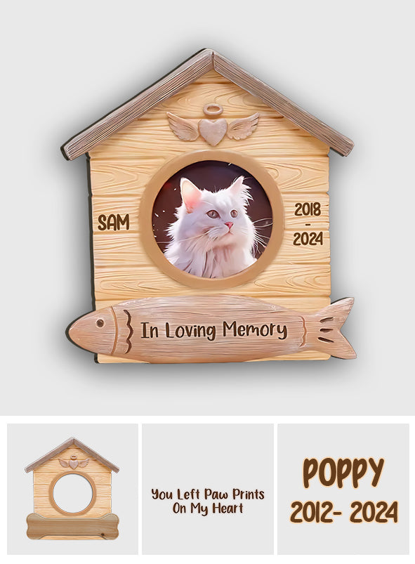 Love You Forever - Personalized Cat Custom Shaped Wood Sign