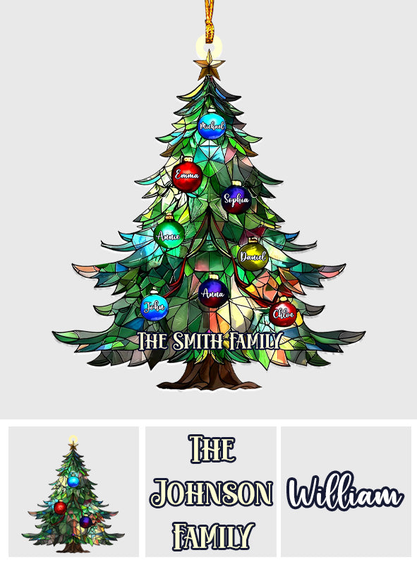 Noël en famille - Ornement familial personnalisé