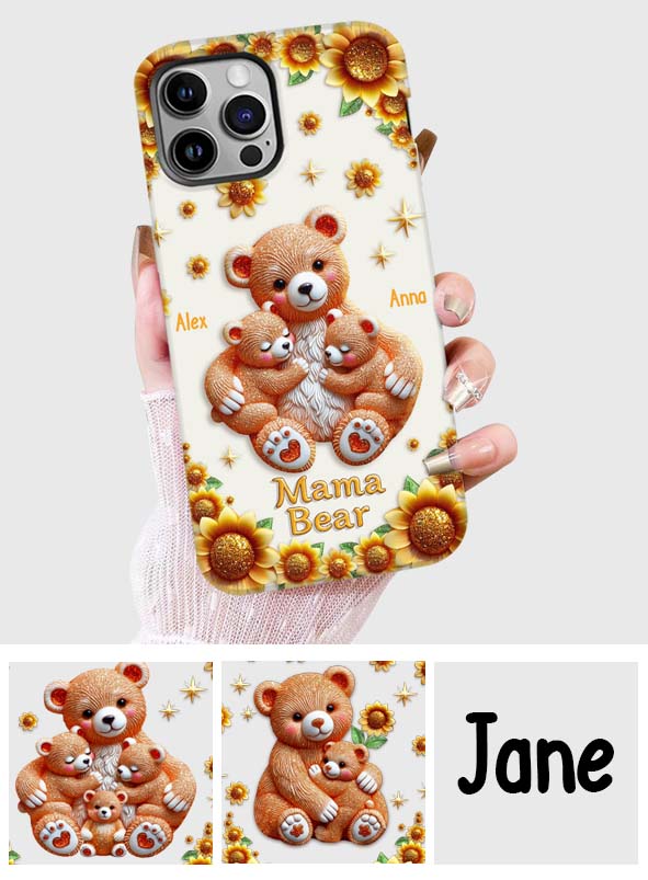 Mama Bear - Personalized Mother Full Print Phone Case