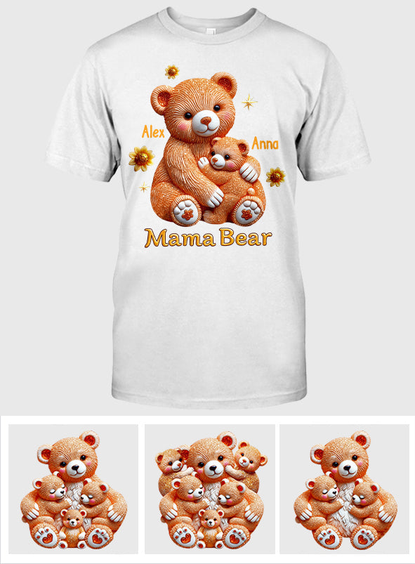 Mama Bear - Personalized Mother T-shirt And Hoodie