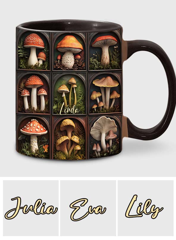 Mushroom Collection - Personalized Mushroom Accent Mug