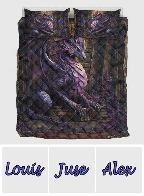 Stunning Dragon - Personalized Dragon Quilt Set