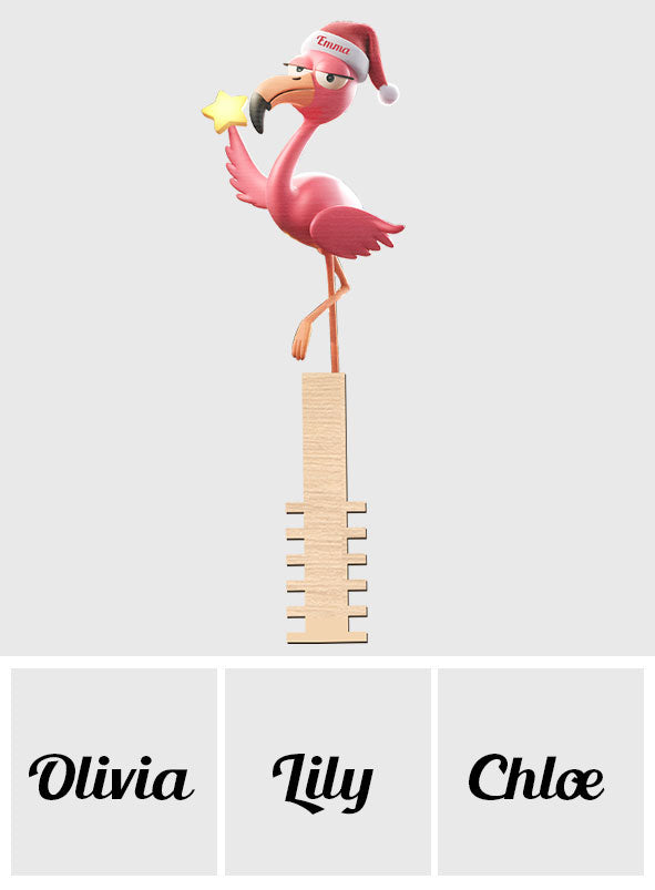 Funny Falmingo - Personalized Flamingo Tree Topper