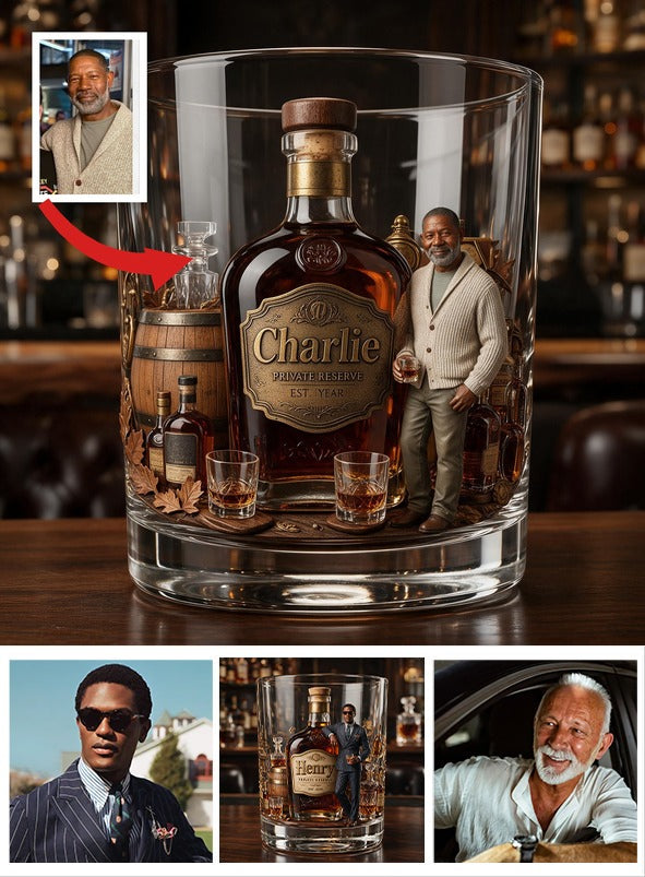Personalized Older Whiskey Lover Whiskey Glass Bourbon Gift for Latina Men