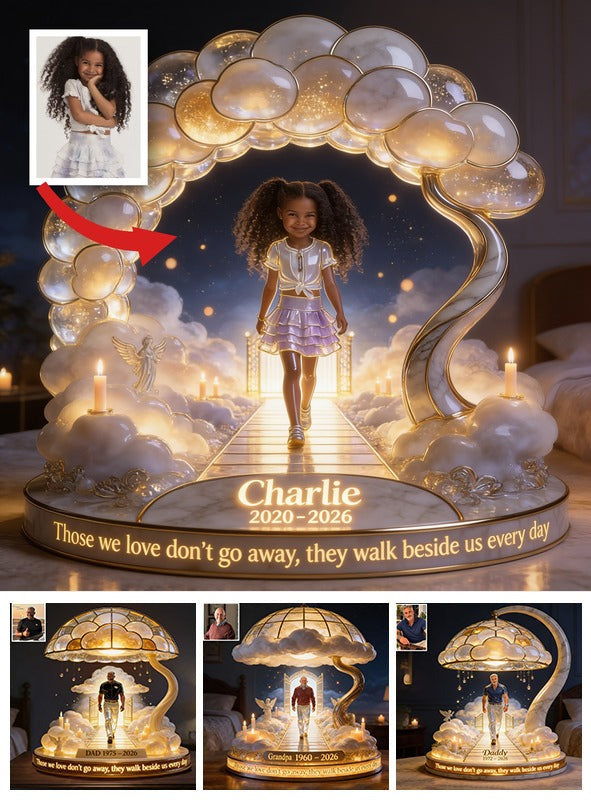Lampe de Nuit LED Acrylique Personnalisée en Mémoire d'une Petite Fille Noire