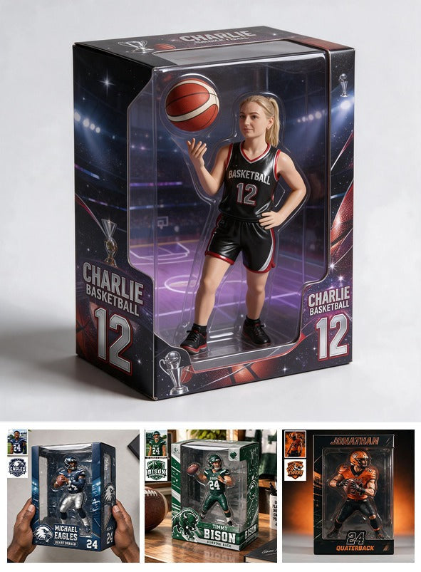 Personalized Adult Blonde Woman Basketball Player 3D Acrylic Display Case Sports Gift