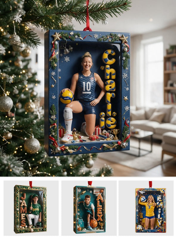 Personalized Christmas Woman Volleyball Player Ornament Volleyball Fan Gift