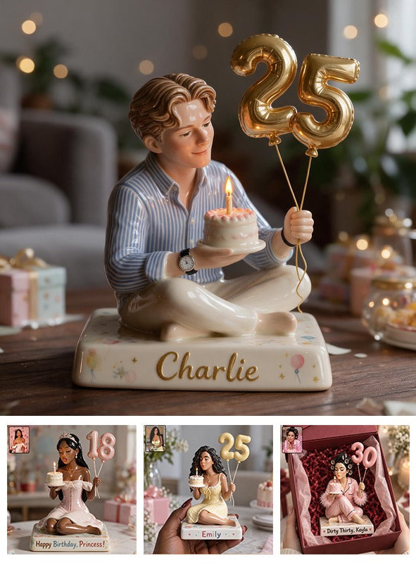Personalized 25th Birthday Man 3D Plaque Gift for Him