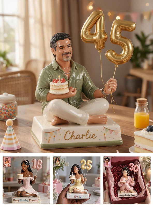 Personalized 45th Birthday Middle-Aged Latino Man 3D Plaque Gift for Dad Grandpa