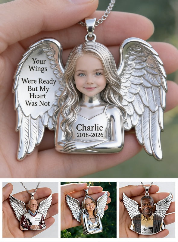 Personalized Little Girl Memorial Pendant Necklace