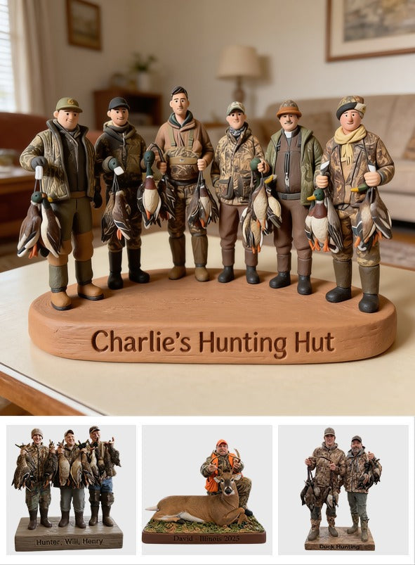 Personalized Duck Hunting Group Custom Shaped Acrylic Plaque Desk Decor Gift