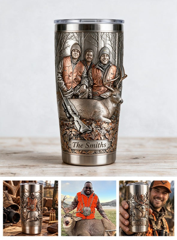 Groupe de chasse personnalisé avec tumbler cerf - Cadeau de chasse