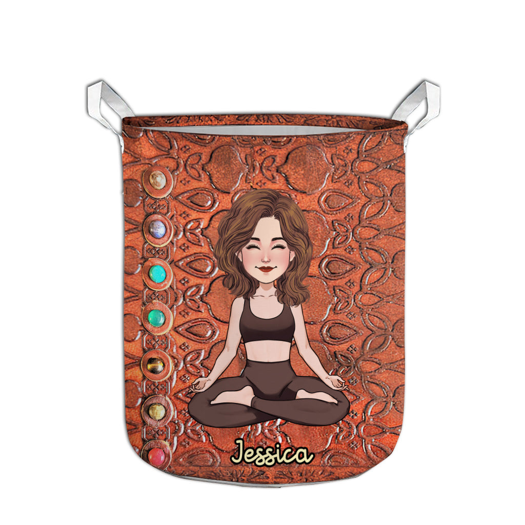 Namaste - Panier de rangement de yoga personnalisé