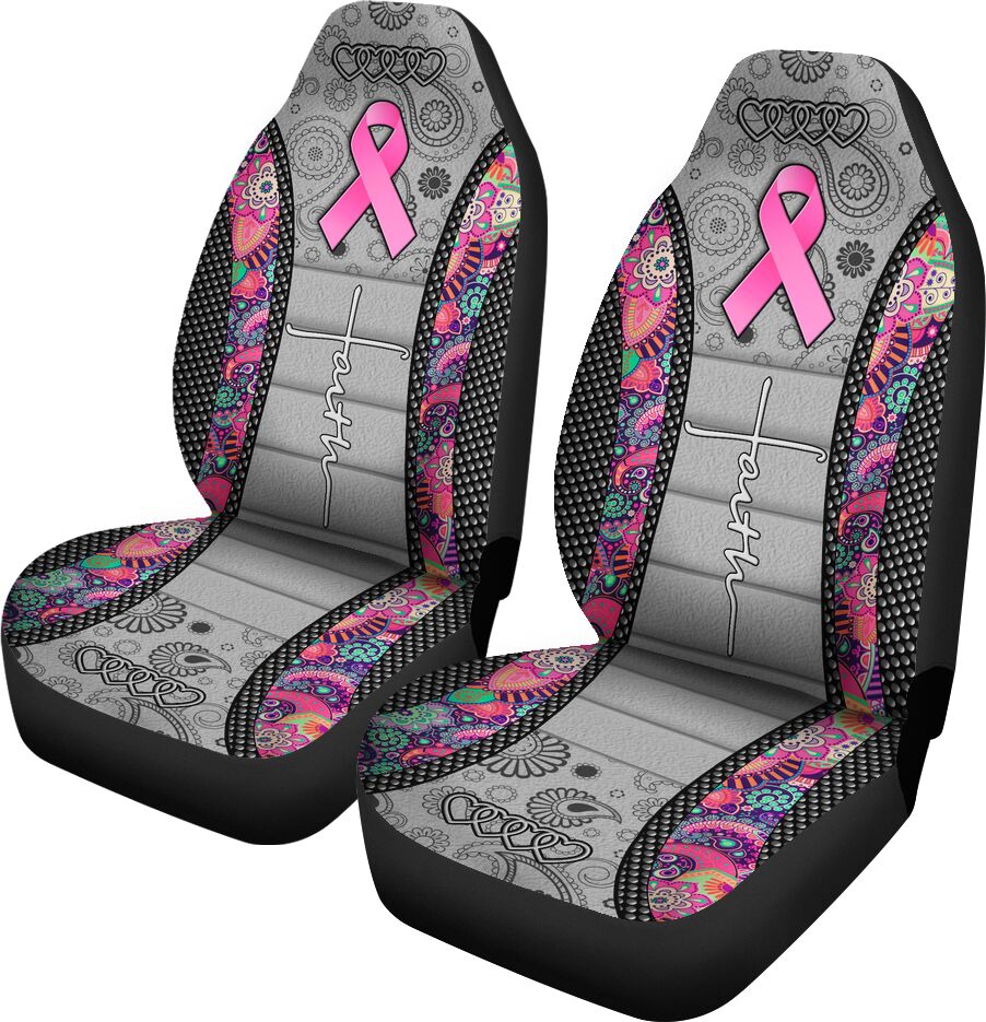 Faith Breast Cancer Awareness Seat Covers 0622