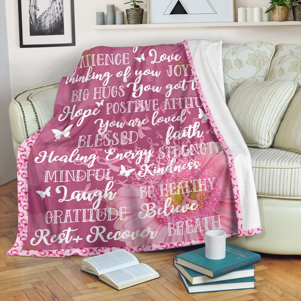 Breast Cancer Warrior Breast Cancer Awareness Blanket 0622
