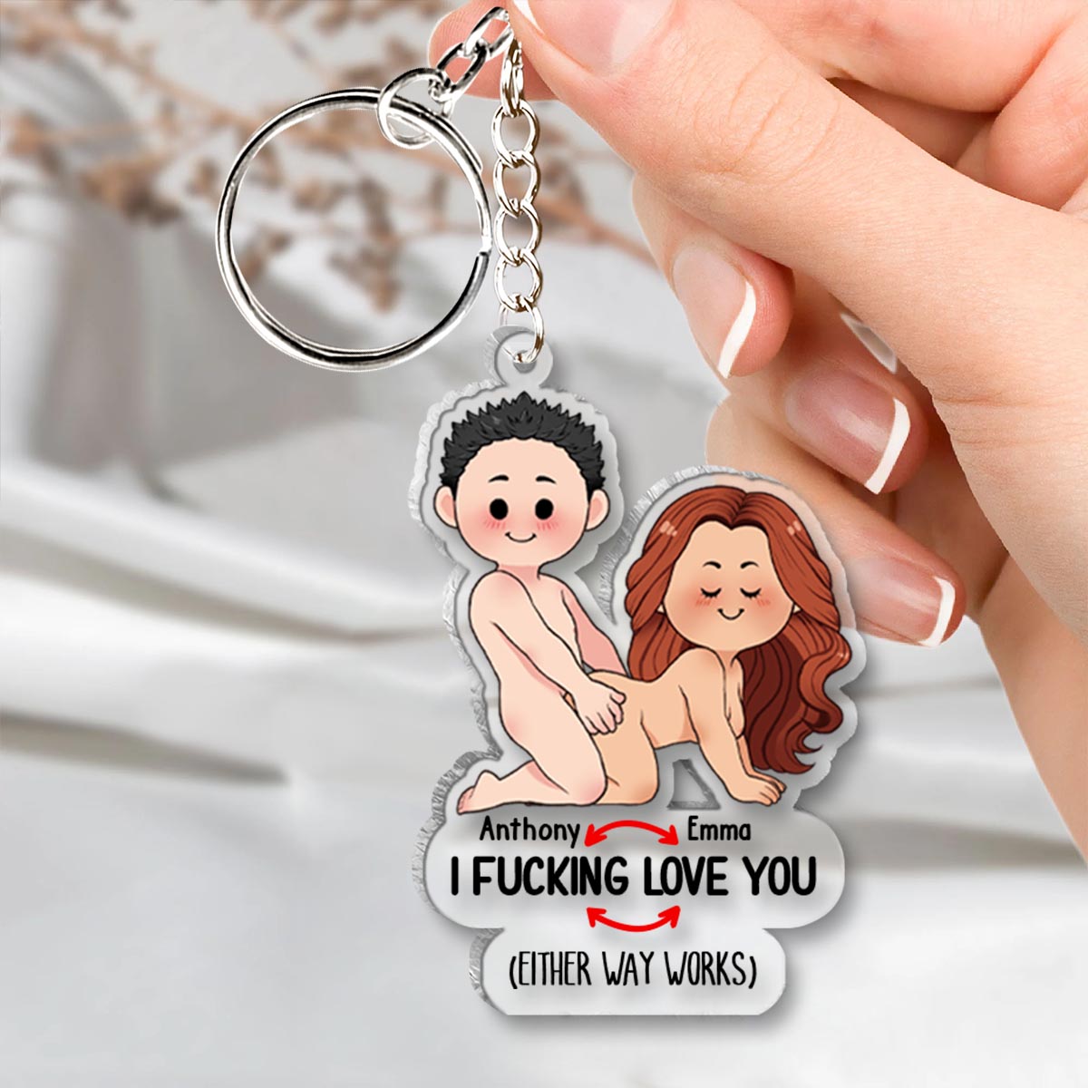 Je t'aime - Ornement personnalisé pour couple
