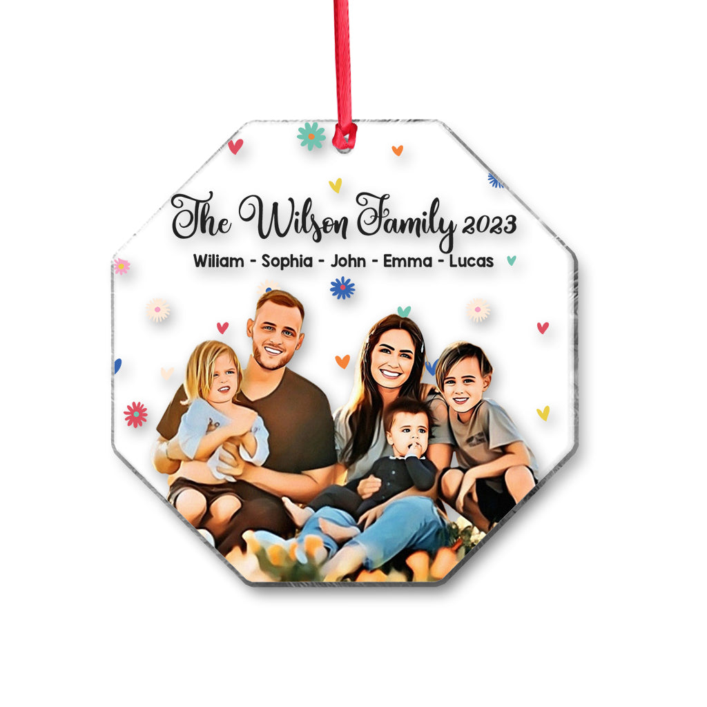 Notre famille - Ornement familial personnalisé