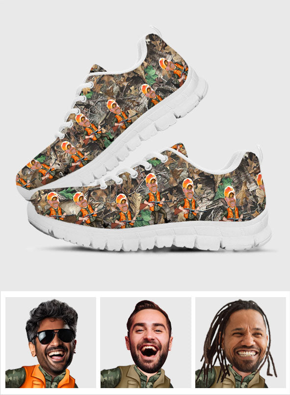 Photo Inserted Hunter - Personalized Hunting Sneakers