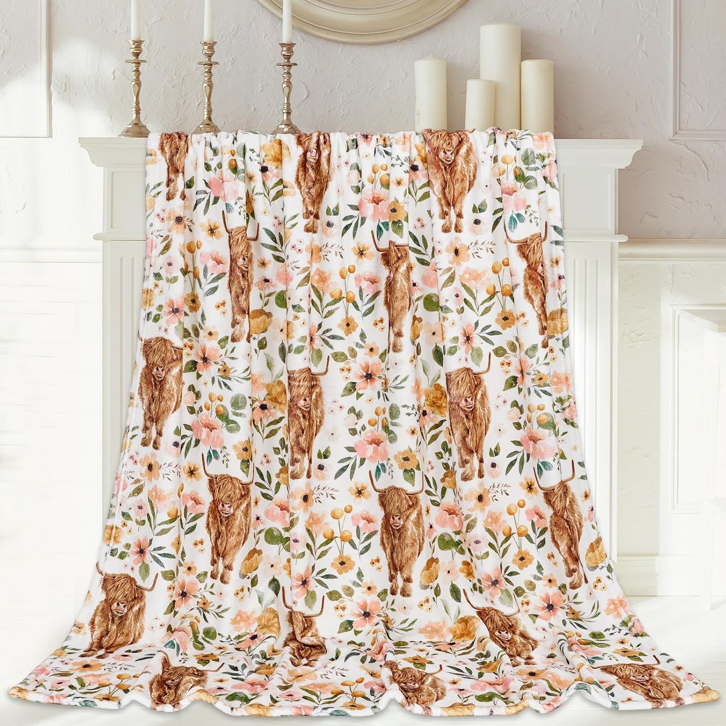 Couverture pour amoureux des vaches des Highlands 0624