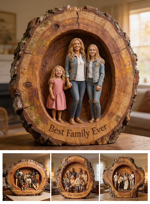 Personalized Single Mom Family Custom Shaped Acrylic Plaque Home Decor Gift