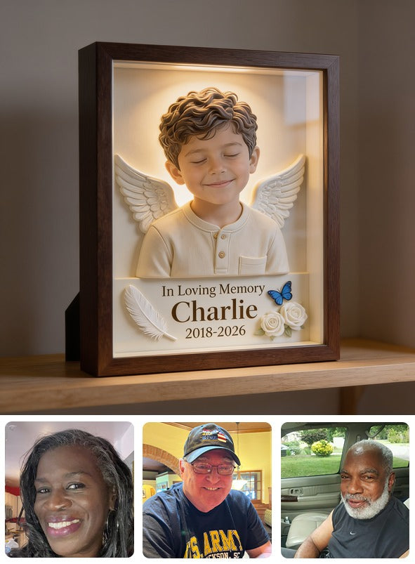 Personalized In Loving Memory Latino Little Boy Memorial Acrylic Plaque