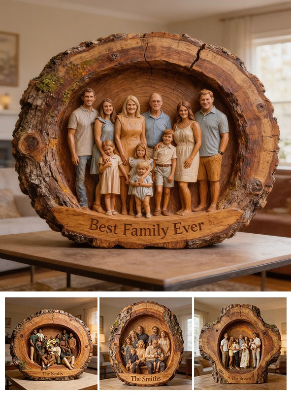 Personalized Big Family Custom Shaped Acrylic Plaque Best Family Ever Home Decor Gift