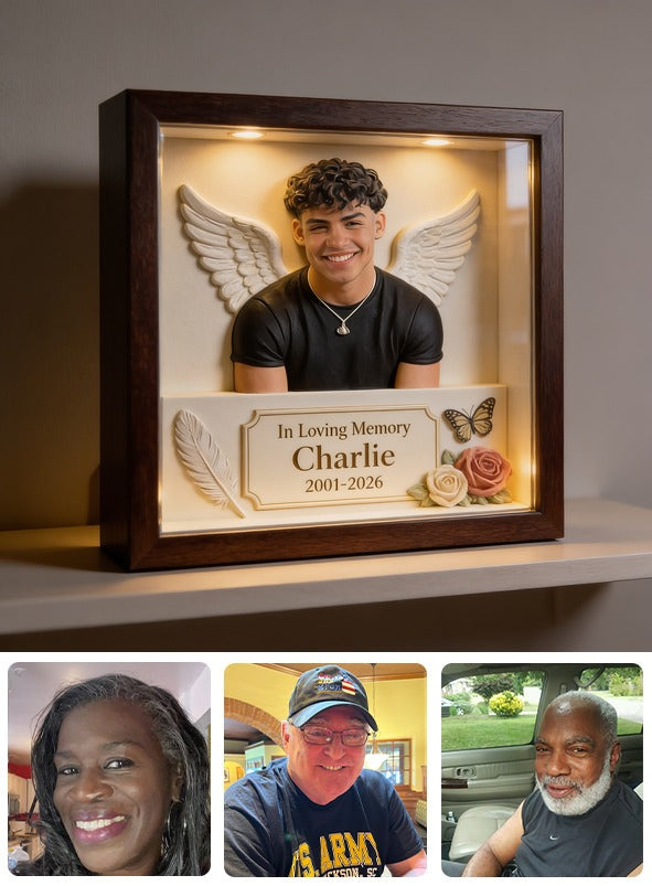 Personalized In Loving Memory Latino Man Custom Acrylic Memorial Plaque