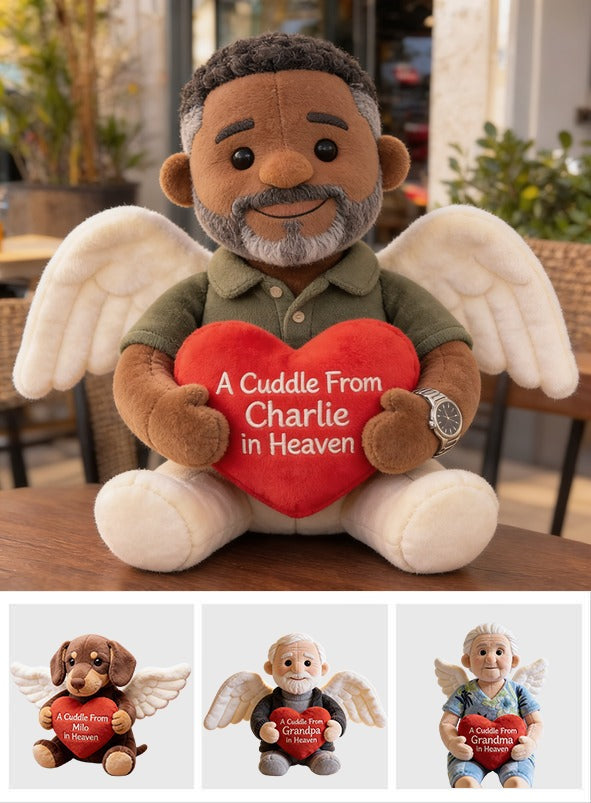 Personalized Middle-Aged Black Man Memorial Pillow, Loss of Loved One Gift for Dad Husband