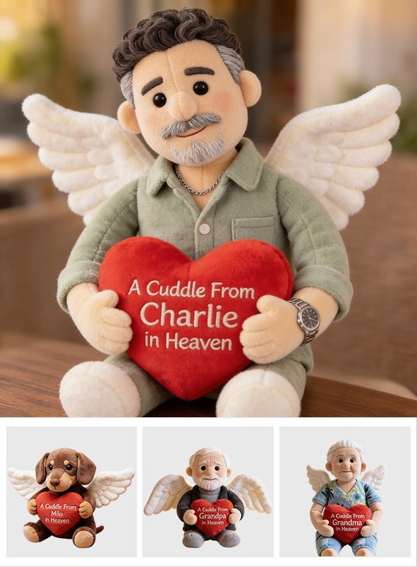Personalized Middle-Aged Latino Man Memorial Shaped Pillow, Loss of Loved One Gift for Dad Husband