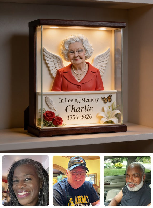 Personalized In Loving Memory Older Woman Grandma Memorial Acrylic Plaque