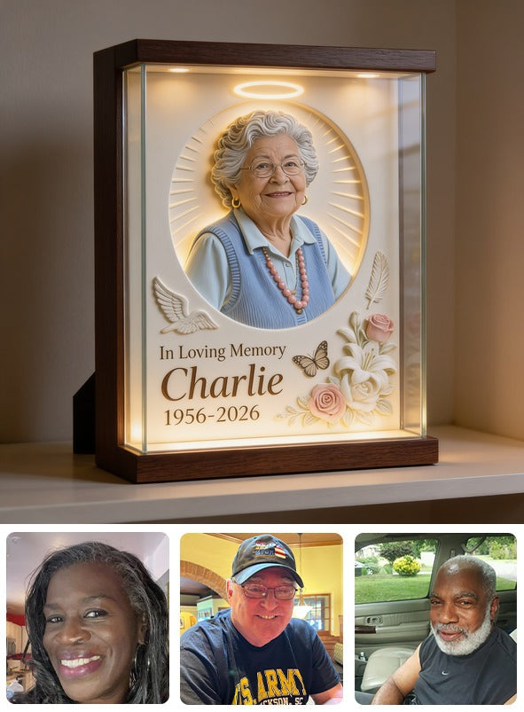 Personalized In Loving Memory Older Latina Woman Grandma Memorial Acrylic Plaque