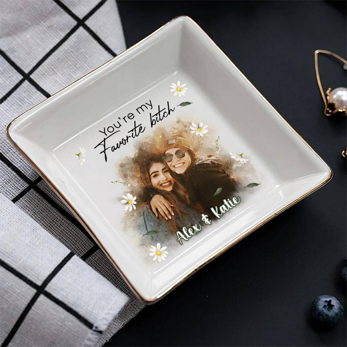 Tu es ma préférée - Porte-bijoux personnalisé pour meilleure amie